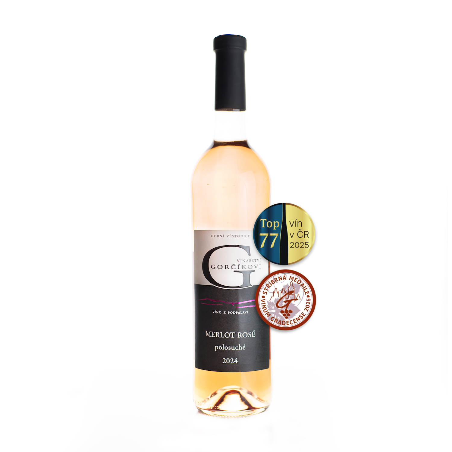 Merlot rosé 2024 - Vinařství Gorčíkovi